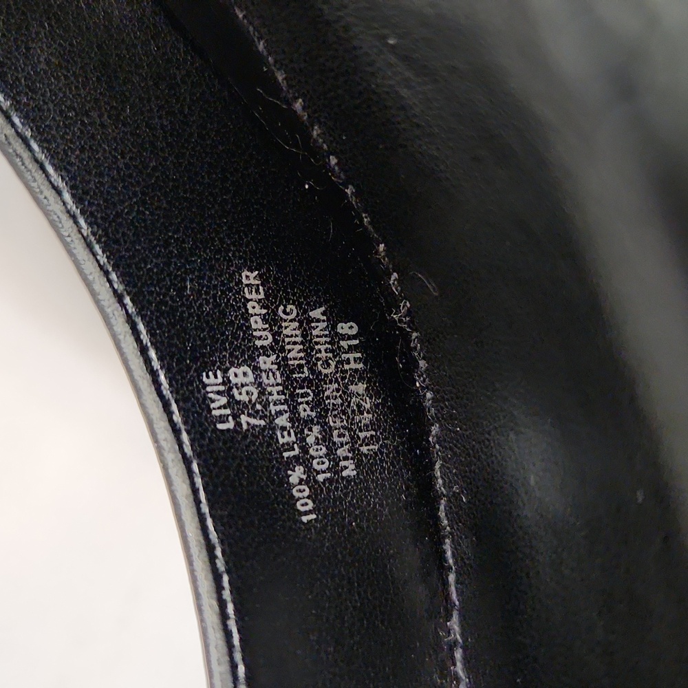 Ralph Lauren Livie Black Leather Pumps (W Size 7.5) - Picture 12 of 16